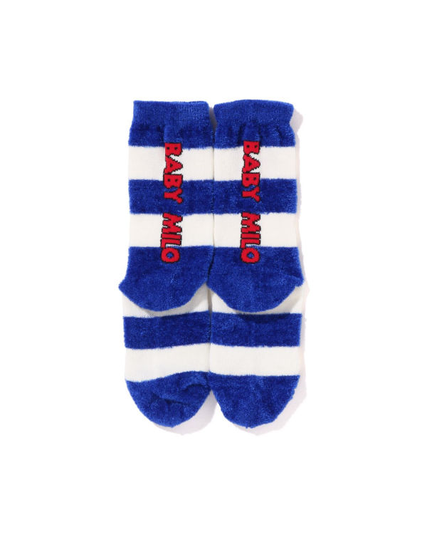 Chaussettes Bape Hoop Milo Face Enfant Bleu | HFINE1724