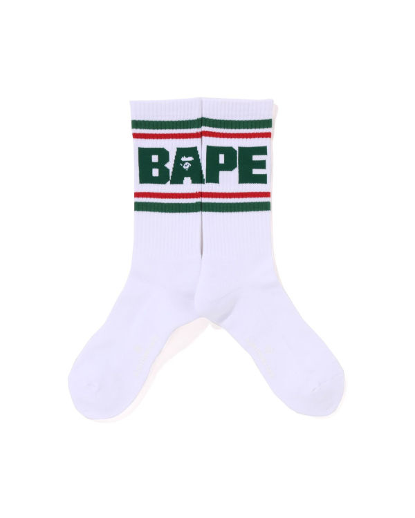 Chaussettes Bape Line Homme Vert Clair | OWMXU5130