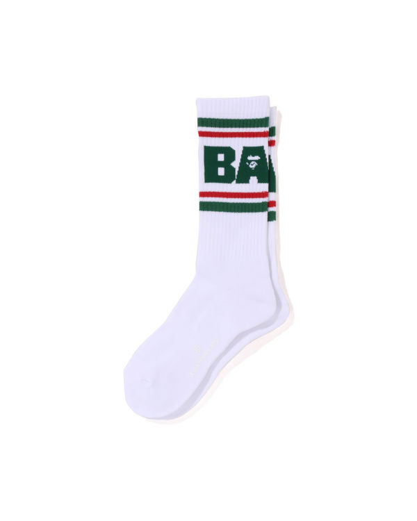 Chaussettes Bape Line Homme Vert Clair | OWMXU5130