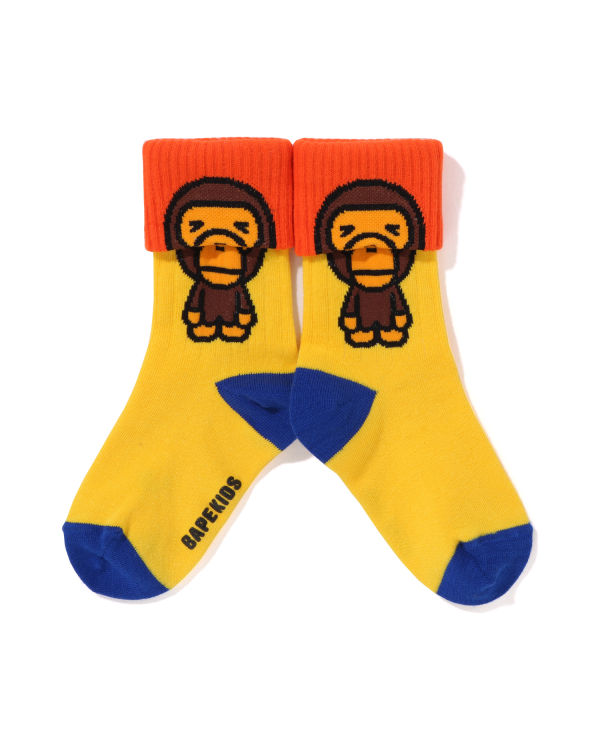 Chaussettes Bape Milo Cuffs Enfant Jaune | HWEZX9621