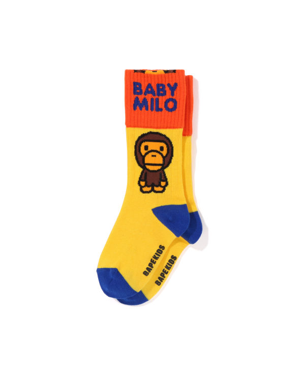 Chaussettes Bape Milo Cuffs Enfant Jaune | HWEZX9621