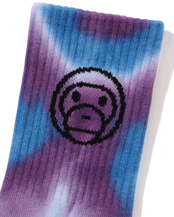 Chaussettes Bape Milo Dyed Rib Enfant Bleu | ILFNE6753