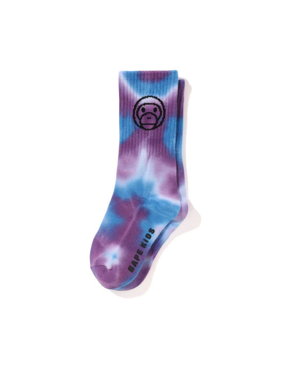 Chaussettes Bape Milo Dyed Rib Enfant Bleu | ILFNE6753