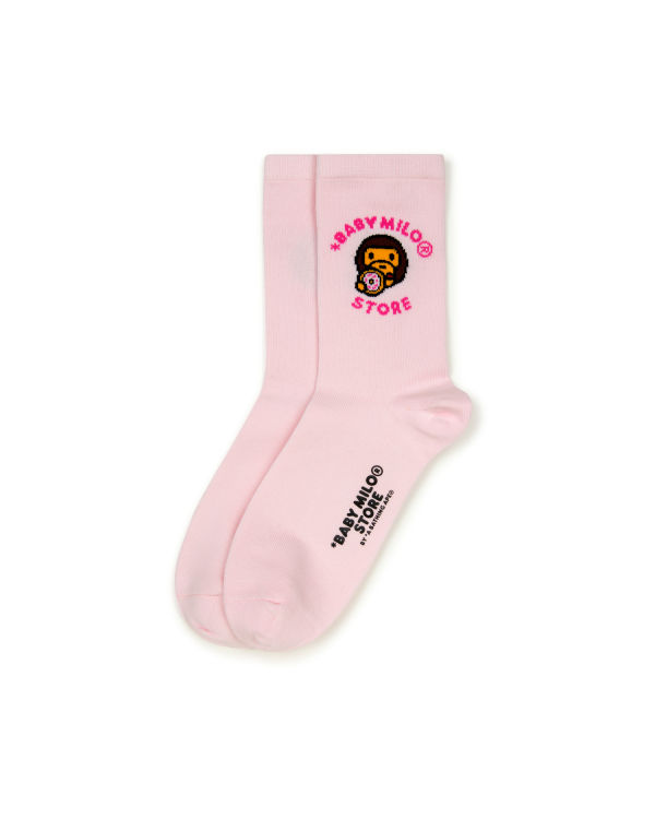 Chaussettes Bape Milo Femme Rose | YJSNI0428