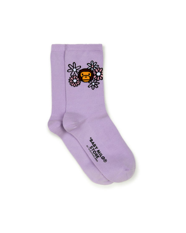 Chaussettes Bape Milo Femme Violette | RIHVE0547