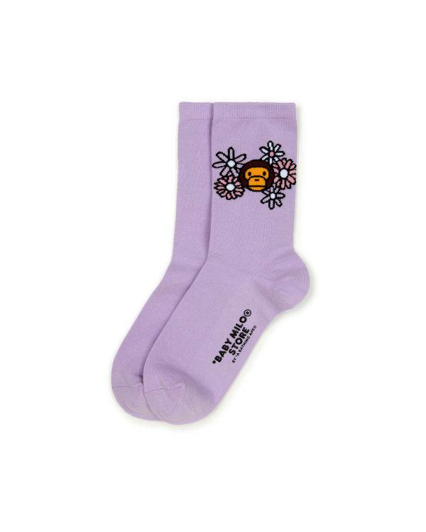 Chaussettes Bape Milo Femme Violette | RIHVE0547