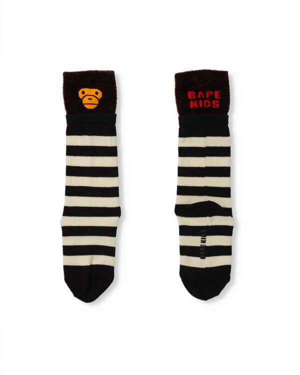 Chaussettes Bape Milo Layered Enfant Noir | POFAQ4238