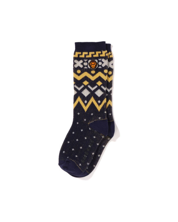 Chaussettes Bape Milo Nordic Enfant Bleu Marine Bleu | NRGIK3206