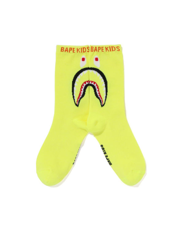 Chaussettes Bape Shark Enfant Jaune | PXGQZ9674