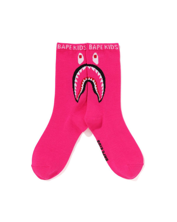 Chaussettes Bape Shark Enfant Rose | GPCFW0491