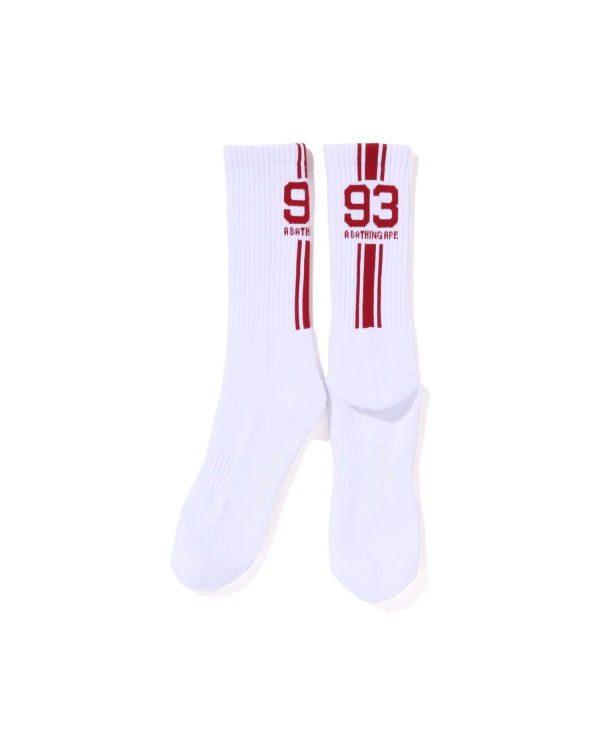 Chaussettes Bape Sports Homme Blanche | OICPJ5340