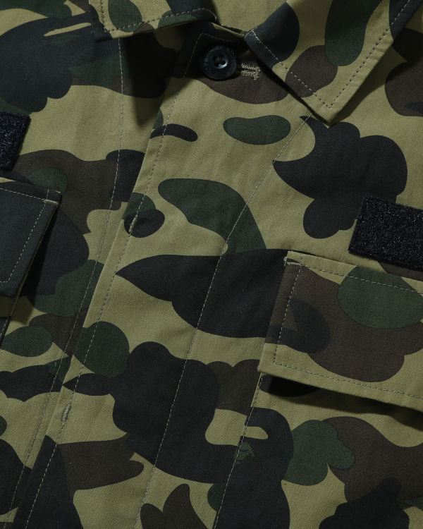 Chemises Bape 1st Camo Shark Relaxed Fit Military Homme Vert | NYTFX4526