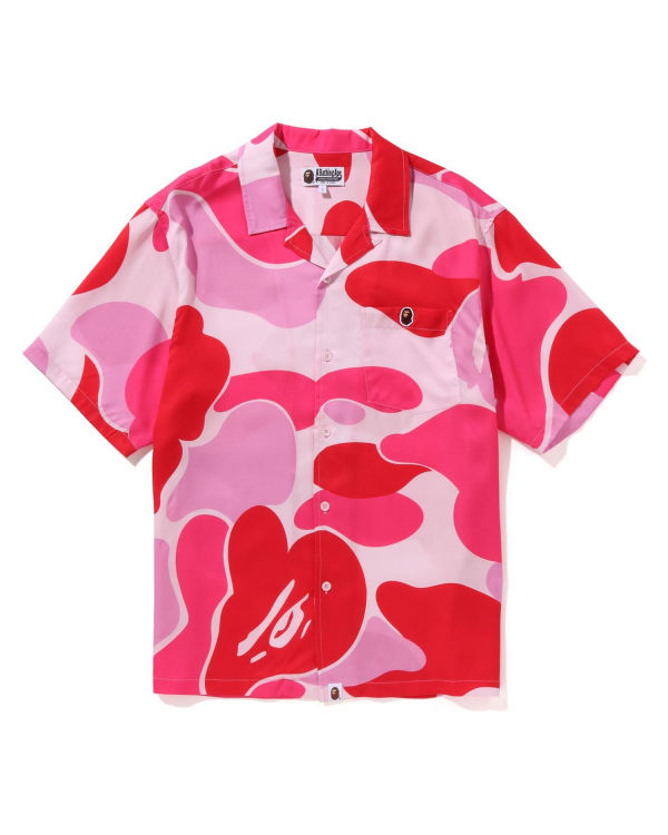 Chemises Bape ABC Camo Open Collar Homme Rose | TLXNF1029