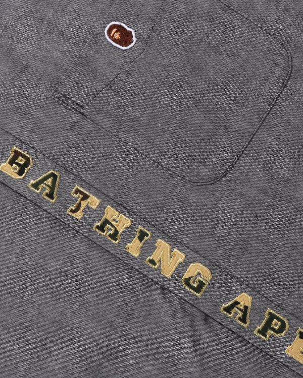 Chemises Bape A Bathing Ape Applique BD Loose Fit Homme Noir | CFJTW8795