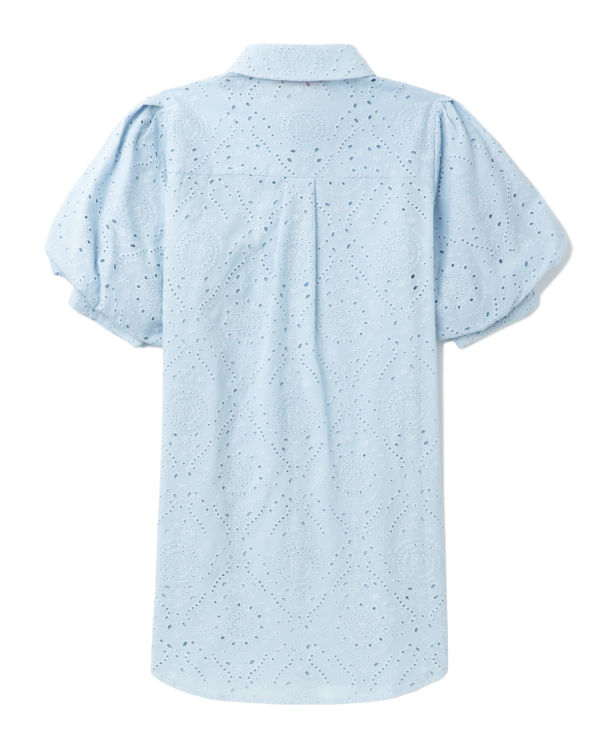 Chemises Bape Eyelet dolly Femme Bleu Clair | AICMR9125