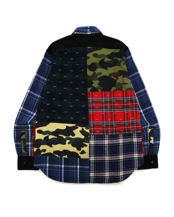 Chemises Bape Flannel Check Multi Patter Homme Multicolore | QJWFG3186