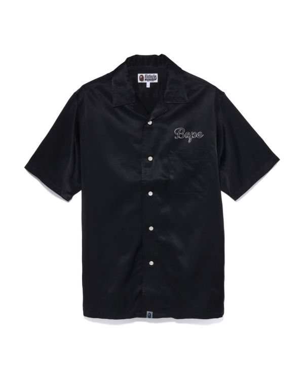 Chemises Bape Japan Culture Open Collar Homme Noir | EHRWK7964