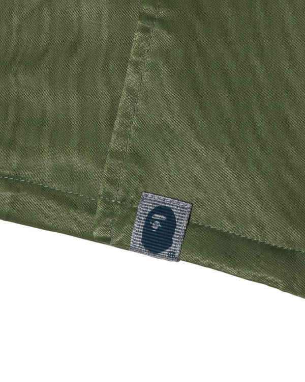 Chemises Bape Japan Culture Open Collar Homme Vert | KANVX0391