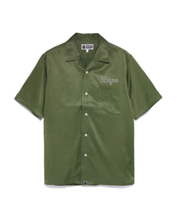 Chemises Bape Japan Culture Open Collar Homme Vert | KANVX0391