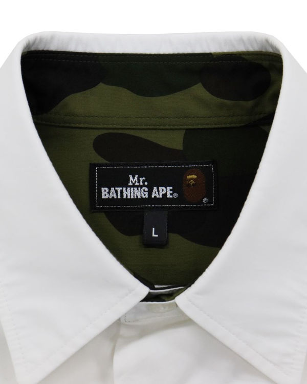 Chemises Bape Multi Pattern Homme Blanche | FDVRT8639