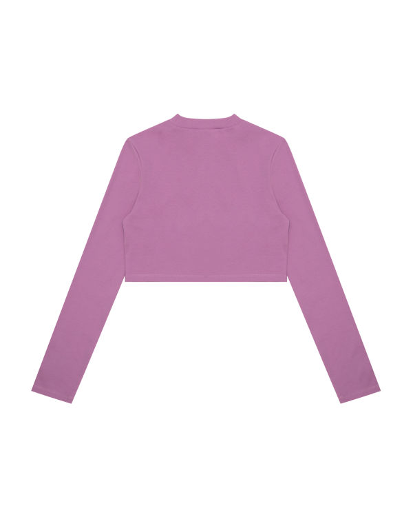 Chemisier Bape Cropped turtle neck Femme Violette | QGMIK2986