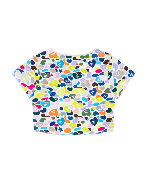 Chemisier Bape Dentelle-up cropped Femme Multicolore | DMKZB6312