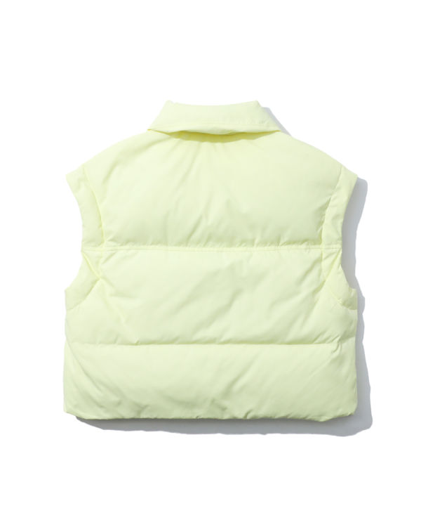 Gilet Bape Buttoned cropped Femme Jaune | CDAXW6250