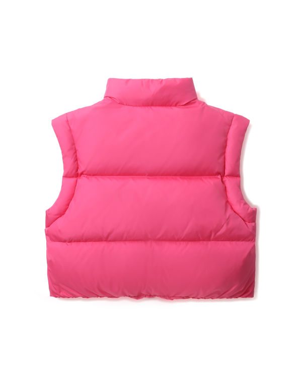 Gilet Bape Cropped padded Femme Rose | PZGRF5360