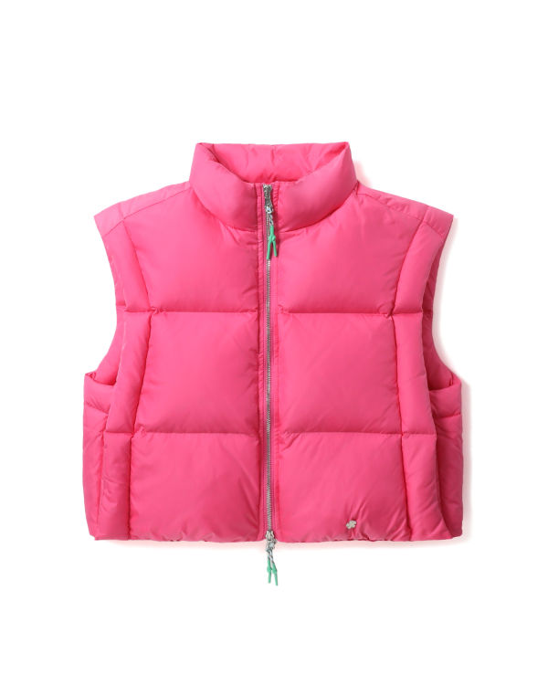 Gilet Bape Cropped padded Femme Rose | PZGRF5360