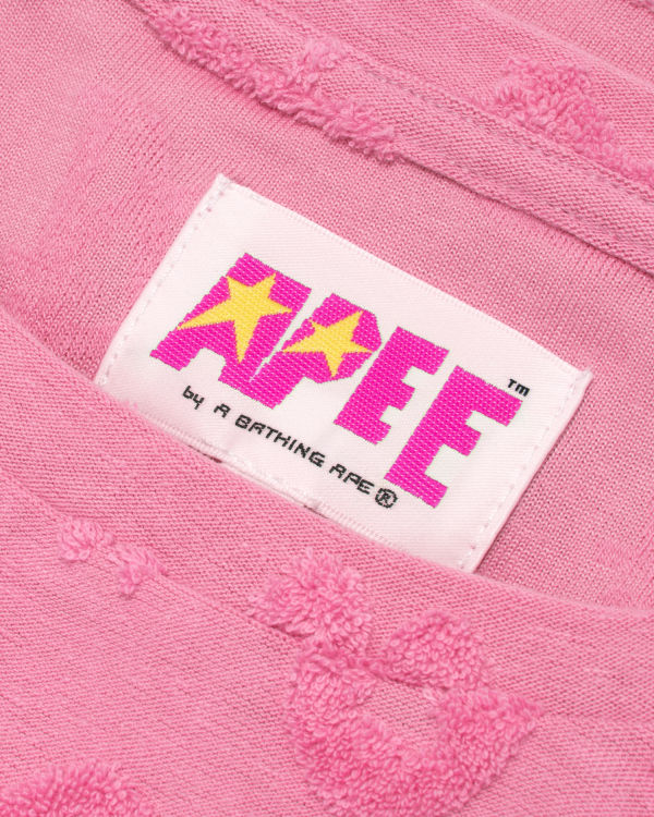 Gilet Bape Cropped pattern Femme Rose | QOHXP4973