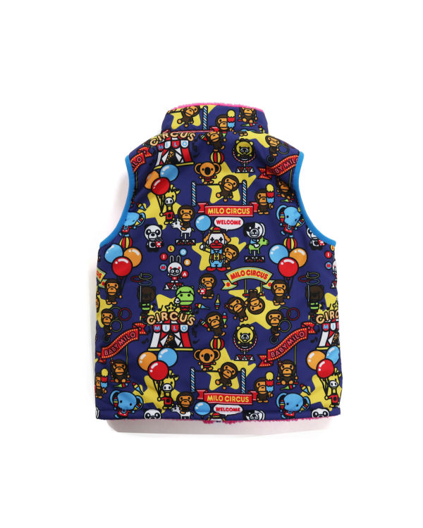 Gilet Bape Milo Circus Reversible Enfant Rose | WRGFT6543