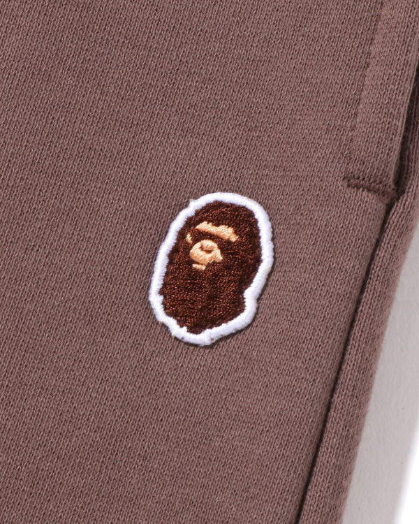 Jogging Bape Ape Head One Point Oversized Femme Marron | WGKXQ3581