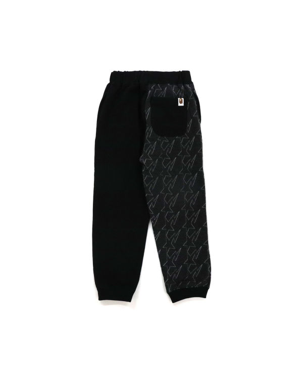 Jogging Bape College Print Quilting Enfant Noir | LXQAB4982