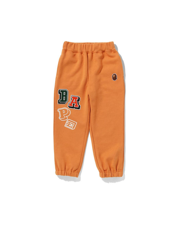 Jogging Bape Multi Fonts Enfant Orange | YEZSW4158