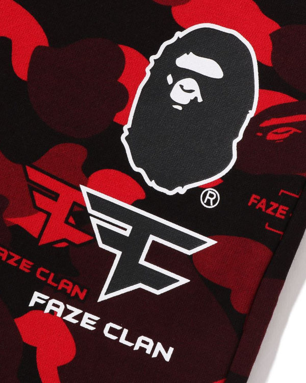 Jogging Bape X Faze Clan Homme Rouge Clair | SMRCT4807