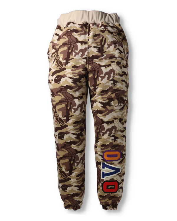 Jogging Bape X OVO Woodland Camo Shark Reversible Homme Rouge Clair | CBUNS4209