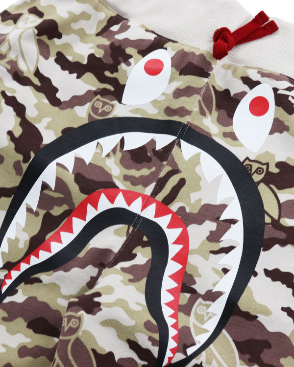 Jogging Bape X OVO Woodland Camo Shark Reversible Homme Rouge Clair | CBUNS4209