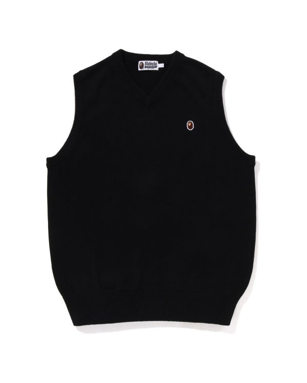 Knitwear Bape Ape Head One Point Homme Noir | FRQXN3245