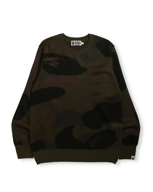 Knitwear Bape Giant 1st Camo Larges Fit Homme Vert | YWBGK8216