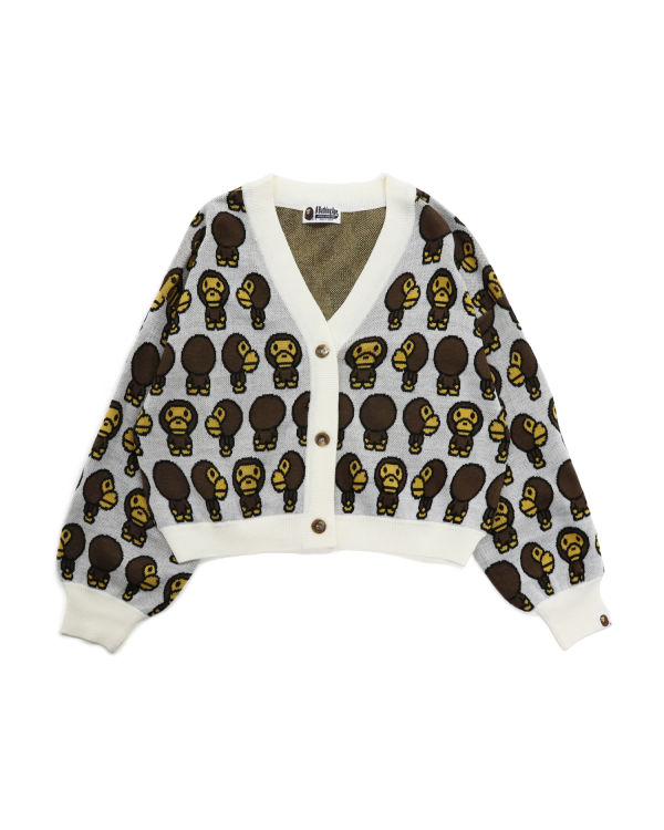 Knitwear Bape Milo Cropped Femme Blanche | YTCMK9268