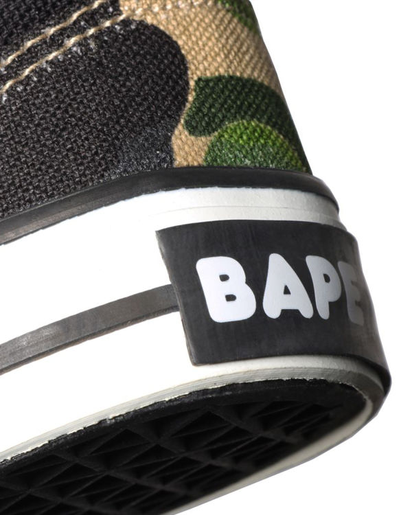 Mocassin Bape ABC Camo Ape Head Patch Enfant Vert | LAKBD4906