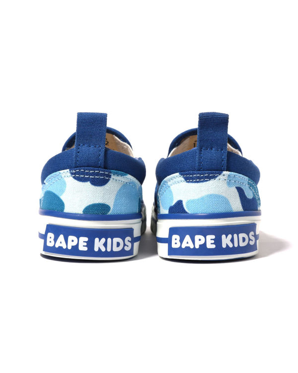 Mocassin Bape ABC Camo Ape Head Patch Enfant Bleu | UVAXE3027