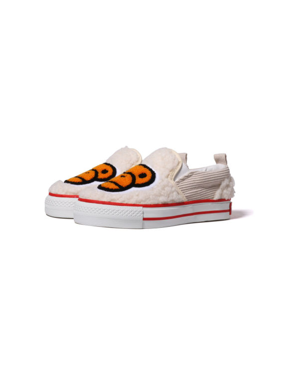 Mocassin Bape Milo Boa Enfant Blanche | PCTEB0215