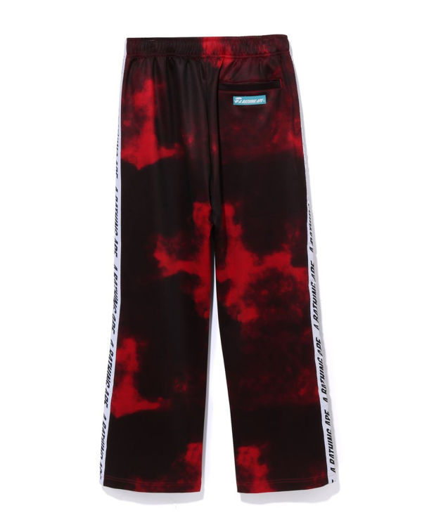 Pantalon Bape A Bathing Ape Dye Piste Homme Rouge Clair | VRWNI9270