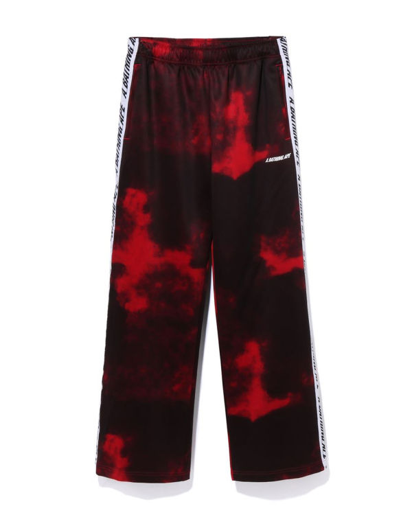 Pantalon Bape A Bathing Ape Dye Piste Homme Rouge Clair | VRWNI9270