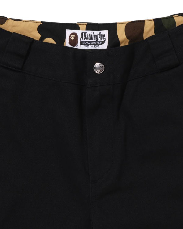 Pantalon Bape Chino Travail Femme Noir | XBNKH1483