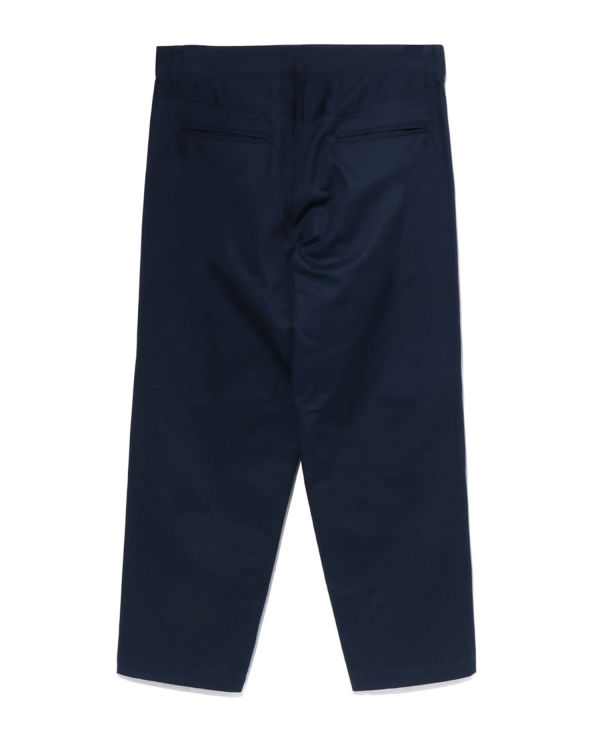 Pantalon Bape Loose Fit Chino Homme Bleu Marine Bleu | SAWUZ0165