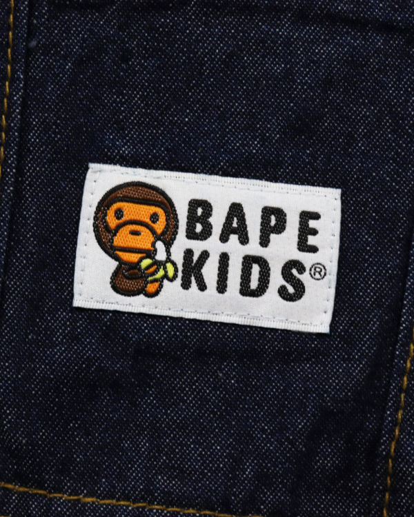 Pantalon Bape Milo Friends Denim Dungaree Enfant Bleu | ZFOJK1643