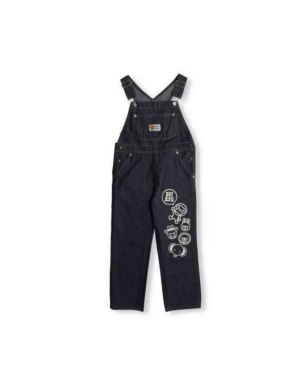 Pantalon Bape Milo Friends Denim Dungaree Enfant Bleu | ZFOJK1643