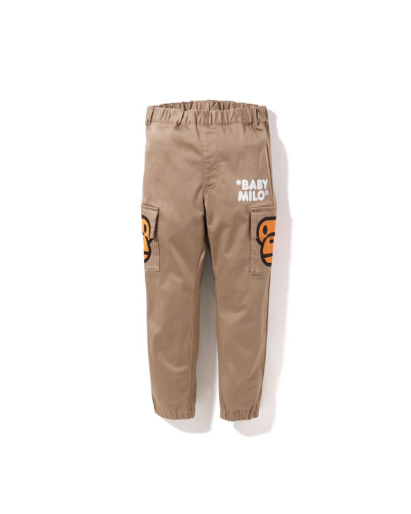 Pantalon Bape Milo Side Pocket Face Enfant Beige | GUOAJ2671